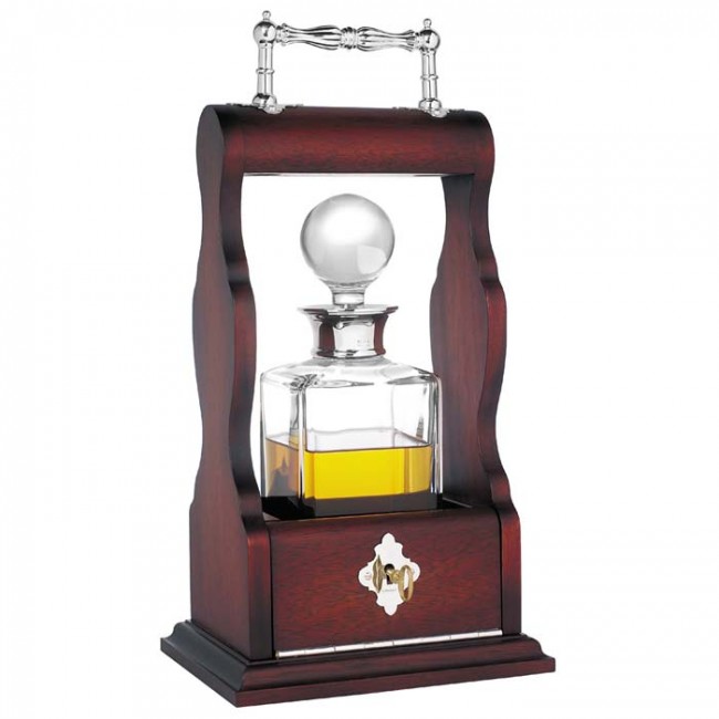 Crystal Brandy Decanter Set With Two Brandy Snifters